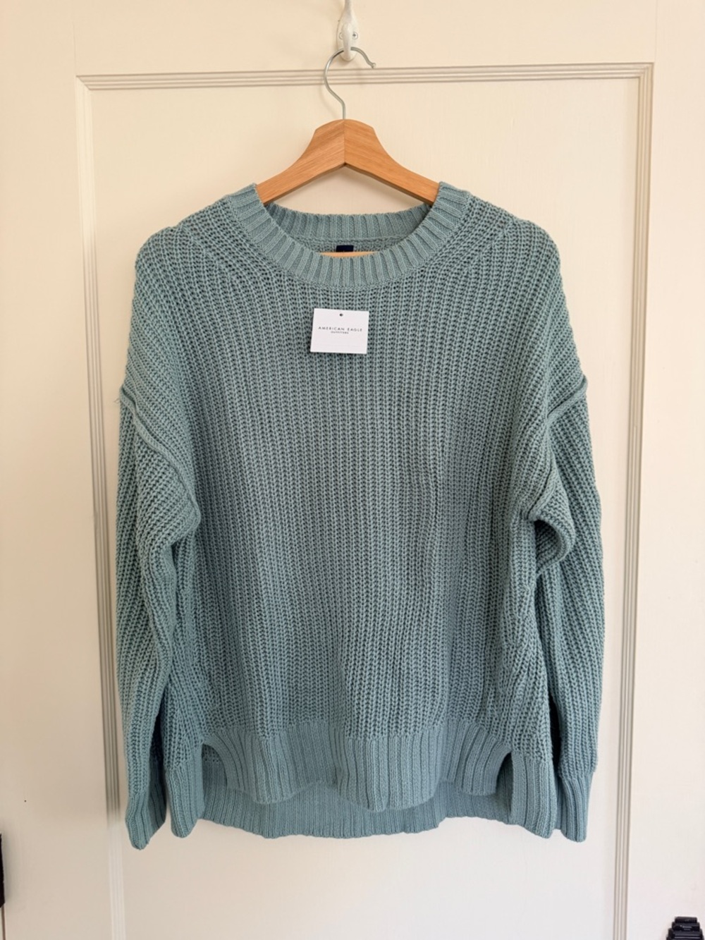 NWT Aerie 100% Cotton Oversized Relaxed Knit Sweater - Size S